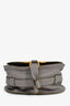 Chloe Grey Leather Small Marcie Crossbody Bag