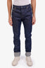 Gucci Dark Blue Tapered Leg Cuffed Jeans Size 32 Mens