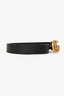 Gucci Black Leather GG Marmont Belt Size 75/30