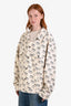 Gucci Cream Denim Graphic Jacket Size 52