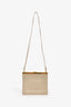 Celine Beige Calfskin Leather 'Mini Clasp' Crossbody Bag