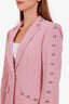 Cinq A Sept Pink Studded Blazer Size 6