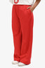 Tibi Red Track Pants Size M