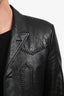 Saint Laurent 2018 Black Leather Jacket Size 48 Men's
