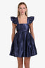 Aje Navy Revitalise Mini Dress Size 8