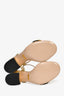 Gucci Gold Metallic T-Strap GG Marmont Sandals Size 34