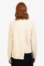 Fendi Cream Wool Cashmere Layered Utility Pocket Sweater Size 40