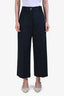 Patou Navy Wool Cashmere Trousers Size 38