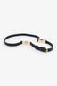 Versace Black Leather Medusa Slim Belt Size 32 80