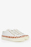 Louis Vuitton White Leather Monogram Crafty Sneakers Size 8.5