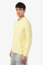 Burberry Yellow Cotton Long Sleeve Polo Shirt Mens Size S