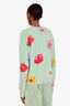 Acne Studios Green Flowers Oversized Furry Sweater Size XS