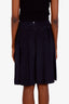 Pre-loved Chanel™ Black Silk Pleated Mini Skirt Size 40