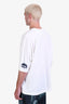Issey Miyake Homme Plisse White Cotton T-Shirt Size 3