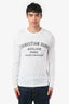 Christian Dior White Cotton 'Christian Dior Atelier Paris Avenue Montaigne' Long Sleeve T-Shirt Size M