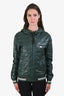 Dolce & Gabbana Green Utility Thin Puffer Jacket Size 46