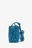 Bottega Veneta Blue Leather Intrecciato Loop Mini Crossbody Bag