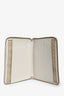 Bottega Veneta Cream Canvas Travel Case