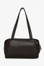 The Row Dark Brown Leather Shoulder Bag