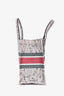 Christian Dior 2021 Pink/Multi Canvas Medium Book Tote