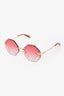 Chloe Red Round Frame '143S' Sunglasses