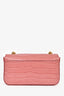 Celine Pink Niloticus Crocodile Teen Triomphe Shoulder Bag