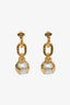 Louis Vuitton Gold Tone Boucles d'Oreilles Knotty Pearl Earrings