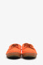 Saint Laurent Orange Suede Boat Shoes Size 44 Mens