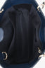 Pre-loved Chanel™ 2009 10 Navy Caviar Petite Shopping Tote SHW