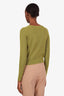 Vince Green Ribbed Button-Up Sweater Size S
