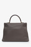 Hermès 2011 Etain Togo Leather Retourne Kelly 35 with Strap