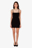 Sandro Black Knitted Mini Slip Dress Size 40