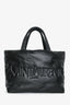 Cabas Saint Laurent 2023 en cuir noir matelassé avec logo