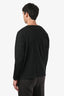 Issey Miyake Homme Plisse Black Pleated Long Sleeve Buttoned Top Size 2