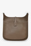Hermès 2014 Etoupe Taurillon Clemence Leather Evelyne II GM Crossbody