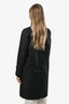 Burberry Prorsum Black Midi Trench Jacket Size 4 US