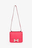 Hermès 2016 Rose Tyrien Epsom Leather Constance 24 Silver Hardware