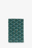 Porte-passeport Goyard Grenelle en cuir Goyardine vert