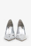 Salvatore Ferragamo Silver Metallic Eva Pumps Size 9.5