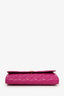 Versace Pink Leather Medusa Wallet On Chain