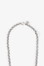 Gucci Sterling Silver Horsebit Diamantissima Pendant Necklace