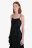 Vince Black Satin Cami Top Size XS