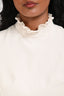 Erdem Cream Silk Open Side Crop Top Estimated Size XS