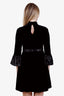 Miu Miu Black Velvet Sequin Midi Dress Size 38
