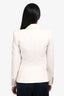 Balmain White Wool Double Breasted Blazer Size 36