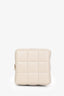 Pochette Saint Laurent 2024 en cuir matelassé crème Cassandre Matelassé