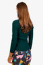 JW Anderson Green Wool Ribbed Contrast Sleeve Sweater Size S