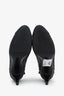 Pre-loved Chanel™ Gunmetal/Black Cap Toe Ankle Booties Size 41.5