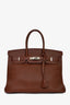 Hermès 2003 Cola Togo Leather Birkin 35 PHW