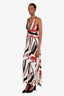 Ba&sh White/Red Striped 'Joas' Midi Dress Size 2
